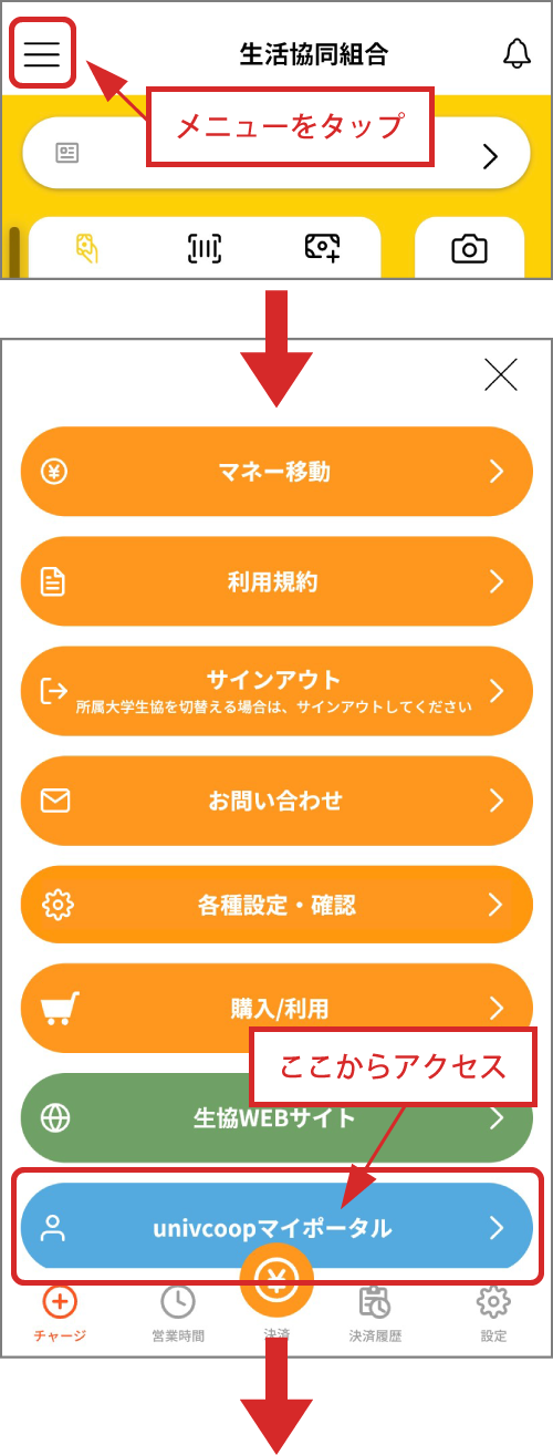 食堂利用履歴