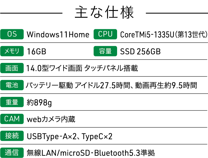 スペック